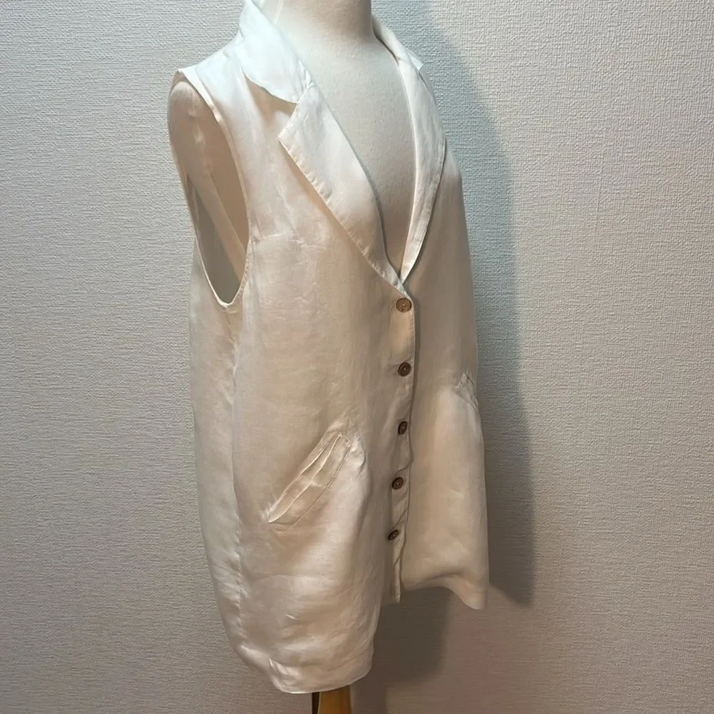 Free People Sleeveless White Button-Up - Picture 10 of 13